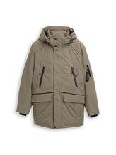 TOM TAILOR Herren Arctic Parka mit abnehmbarer Kapuze, grün, Uni, Gr. XXL