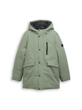 TOM TAILOR Jungen Arctic Parka mit Kapuze, grün, Uni, Gr. 152