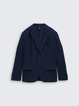 TOM TAILOR Herren Regular Fit Sakko, blau, Uni, Gr. 48