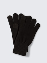 TOM TAILOR DENIM Herren Smartphone Handschuhe, schwarz, Uni, Gr. S/M