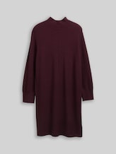 TOM TAILOR Damen Plus Size - Strickkleid mit Stehkragen, rot, Meliert, Gr. 48