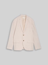 TOM TAILOR Herren Sakko mit Leinenanteil, beige, Meliert, Gr. 54