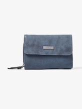 TOM TAILOR Damen TTELIN Portemonnaie mit Logo-Applikation, blau, Gr. ONESIZE