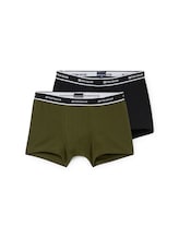 TOM TAILOR Herren Kurze Boxershorts im 2er-Pack, grün, Uni, Gr. XXL/8