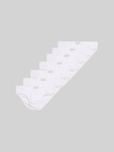 TOM TAILOR Herren Slips aus Baumwolle im 7er-Pack, weiß, Uni, Gr. M/5