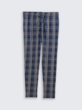 TOM TAILOR Herren Pyjama-Hose mit Karomuster, blau, Kariert, Gr. 48