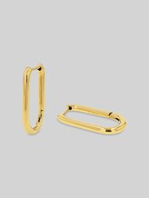 TOM TAILOR Damen Creolen aus Edelstahl gold, gold, Gr. ONESIZE