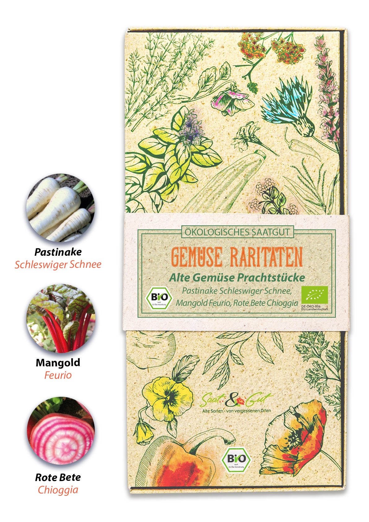 BIO-Saatgut Geschenk-Box Alte Gem?se Prachtst?cke