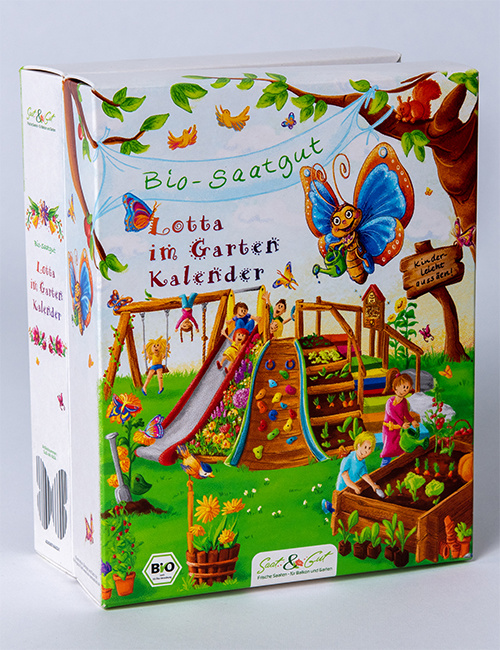 BIO Saatgut Adventskalender 'Mit Lotta im Garten'