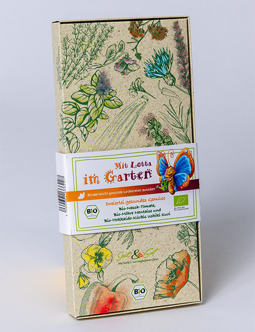 BIO-Kinder-Saatgut-Box 'Lottas dreierlei gesundes Gem?se'