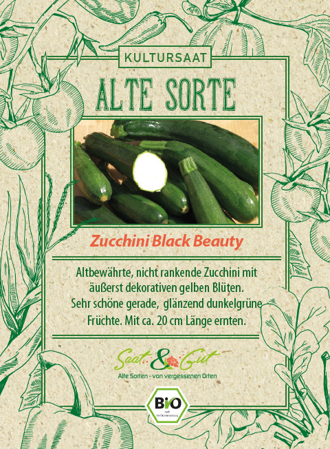 BIO-Zucchini Black Beauty