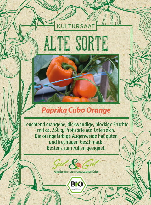 BIO-Paprika Cubo Orange