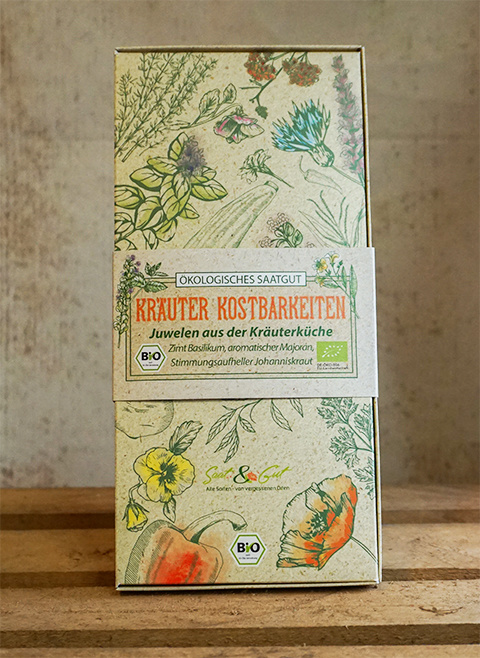 BIO-Saatgut Geschenk-Box Juwelen aus der Kr?uterk?che