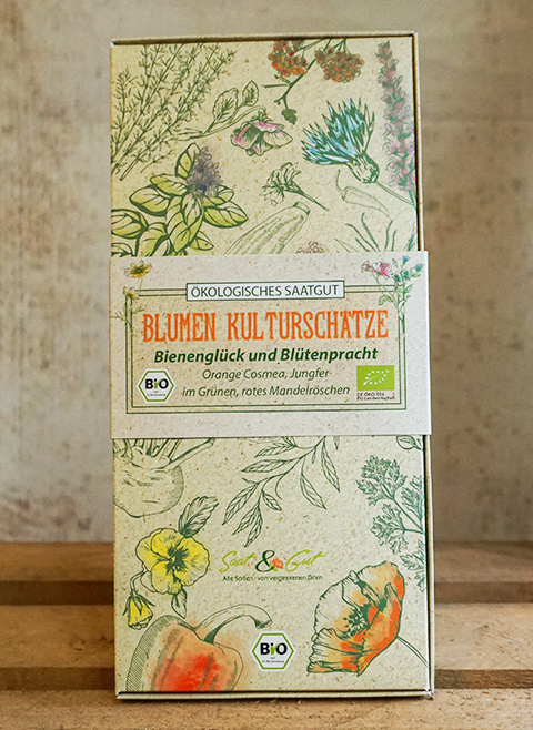 BIO-Saatgut Geschenk-Box Bienengl?ck und Bl?tenpracht