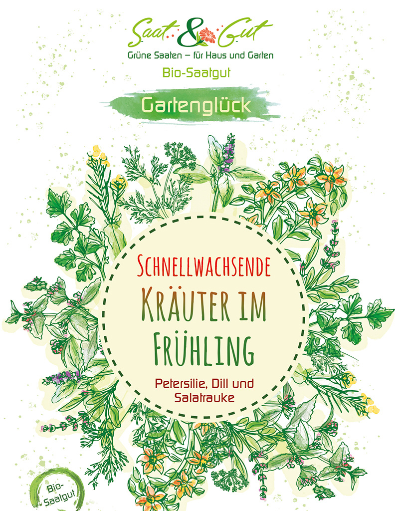 BIO-Saatgut Geschenk-T?te 'Schnellwachsende Kr?uter im Fr?hling'
