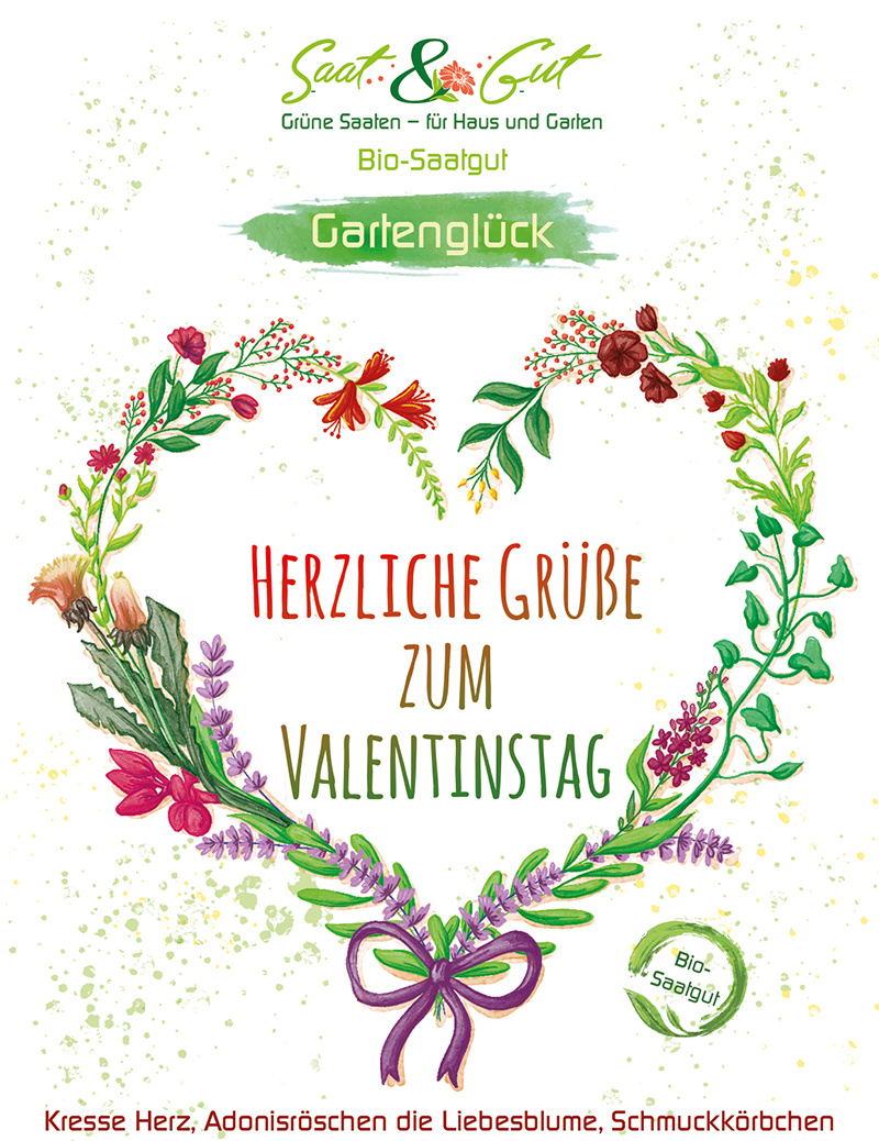 BIO-Saatgut Geschenk-T?te 'Valentinstag'