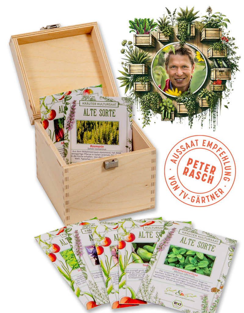 BIO Vertikal & Hochbeet G?rtnern mit Peter Rasch Saatgut-Box