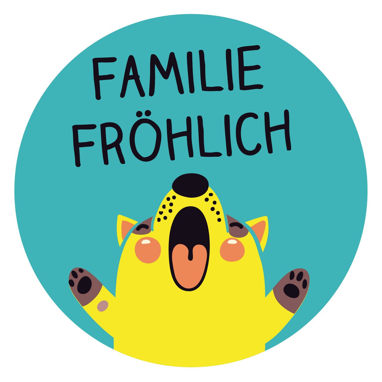 Briefkasten Selbstklebendes Namensschild Hallo