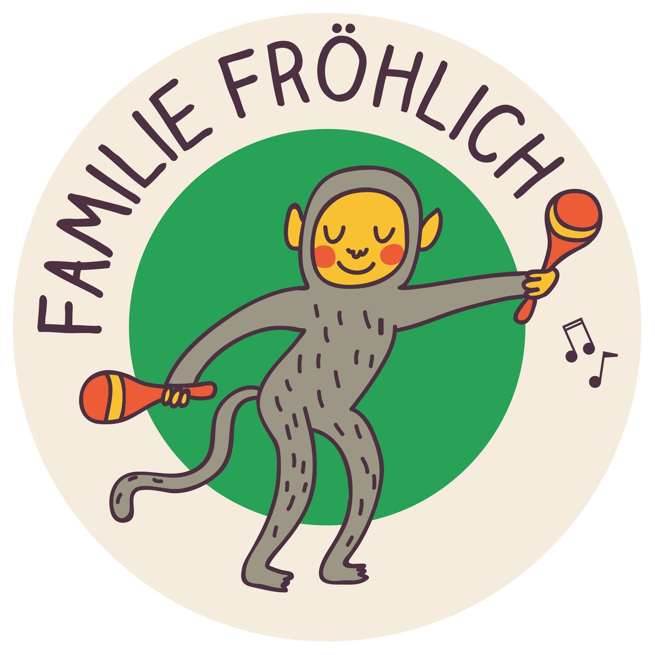 Briefkasten Selbstklebendes Namensschild Affentanz