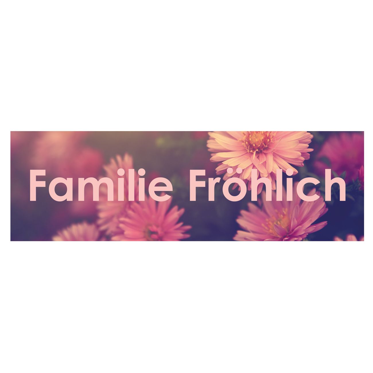 Briefkasten Selbstklebendes Namensschild Gerbera