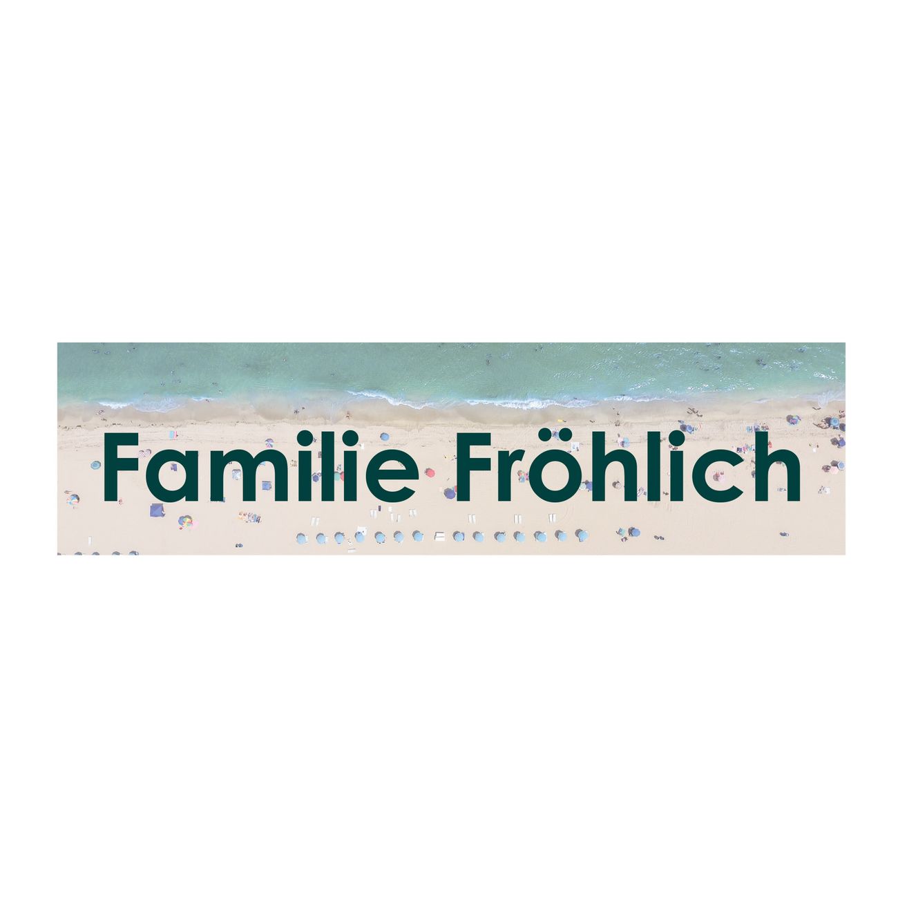 Briefkasten Selbstklebendes Namensschild Strand