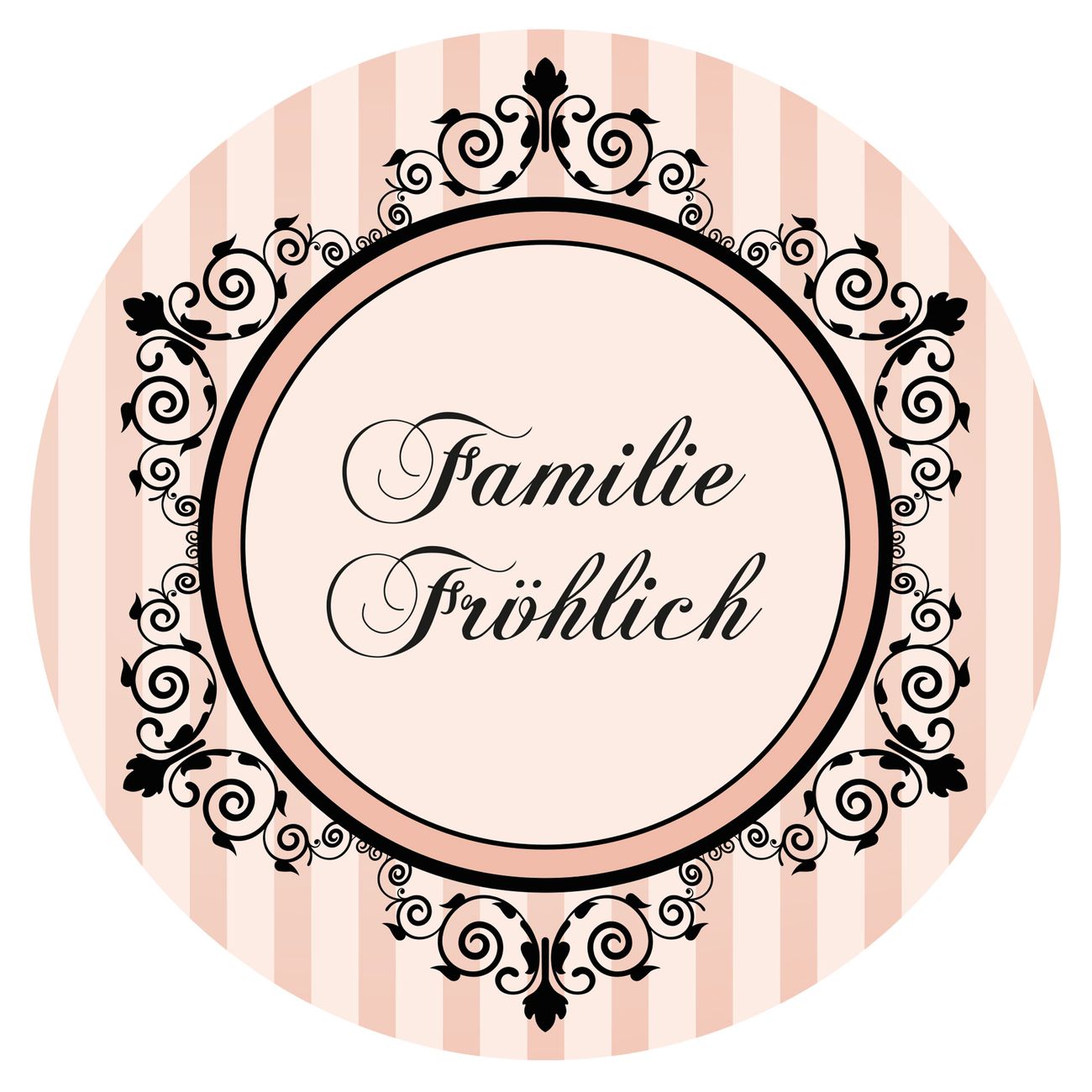 Briefkasten Selbstklebendes Namensschild Barock