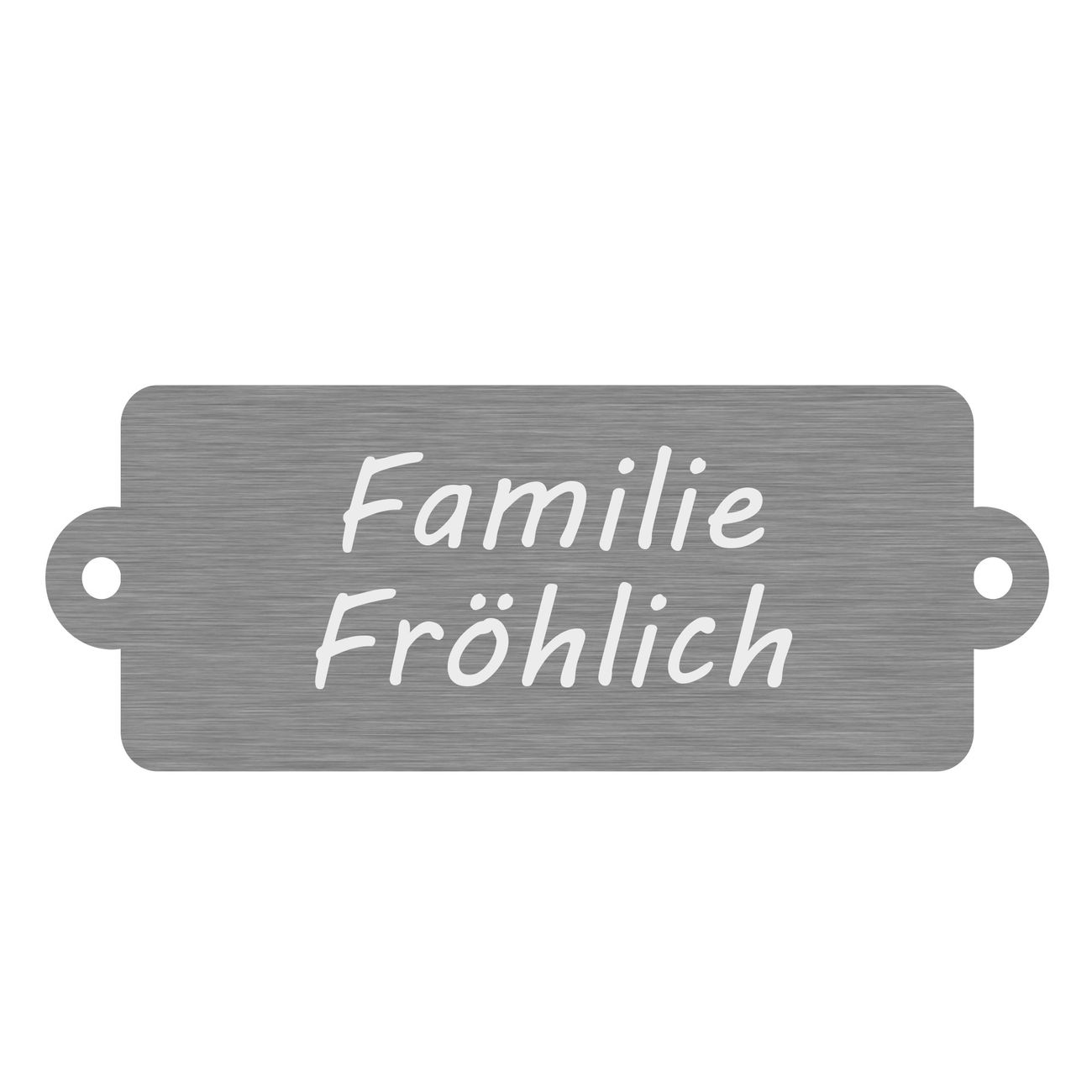 Briefkasten Selbstklebendes Namensschild Grau