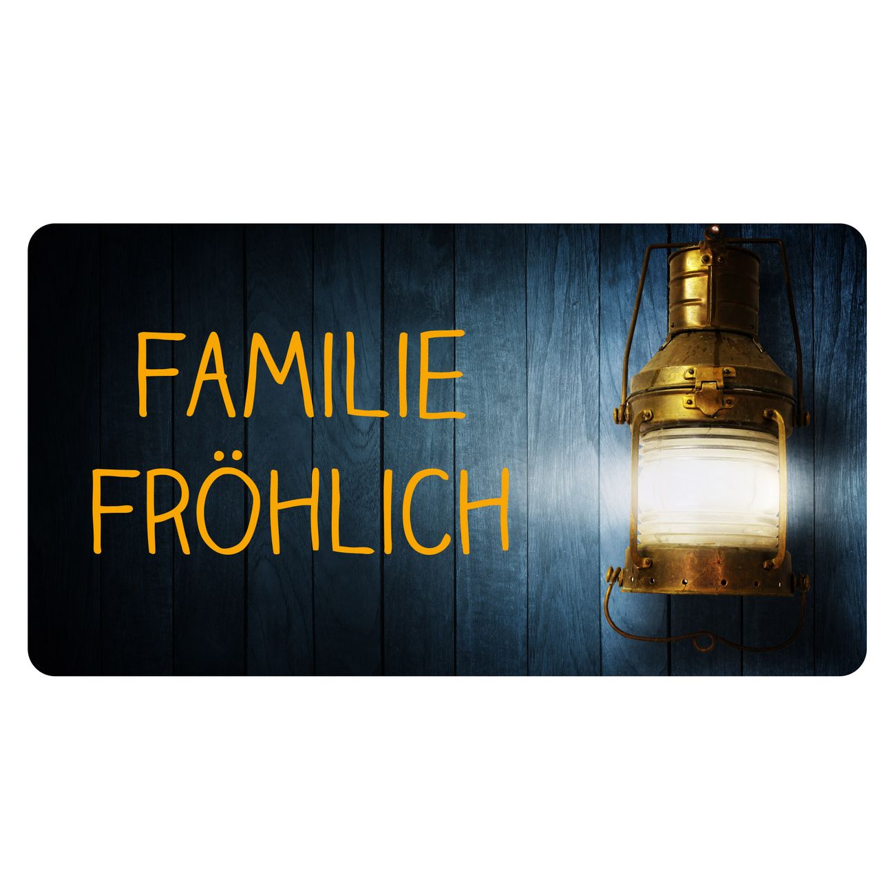 Briefkasten Selbstklebendes Namensschild Laterne