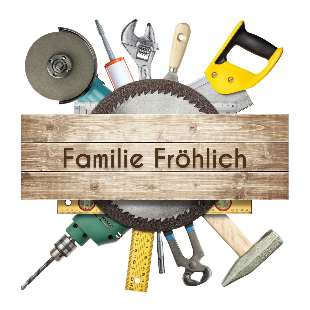 Briefkasten Selbstklebendes Namensschild Werkzeuge