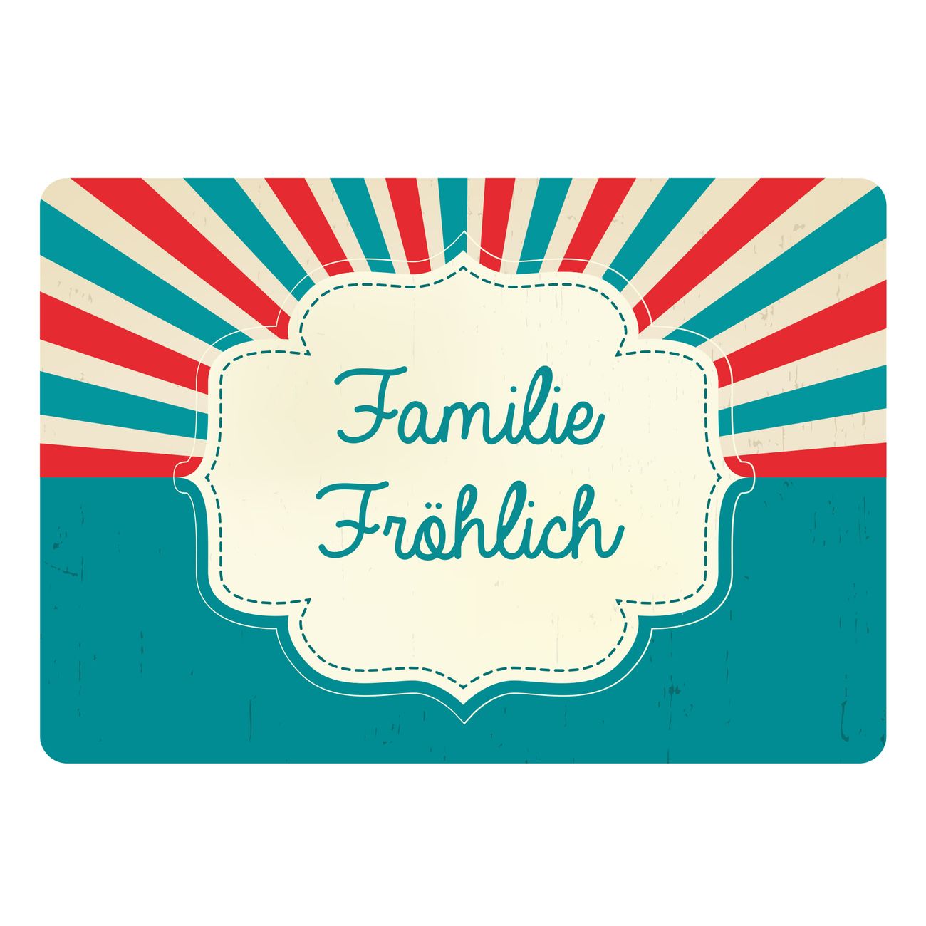 Briefkasten Selbstklebendes Namensschild Shine Bride