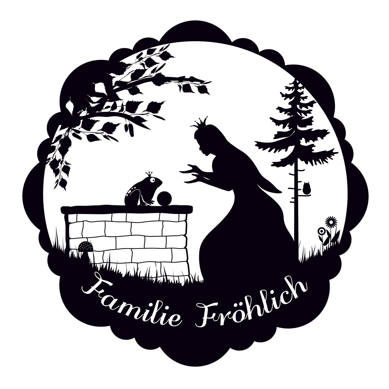 Briefkasten Selbstklebendes Namensschild Froschkönig