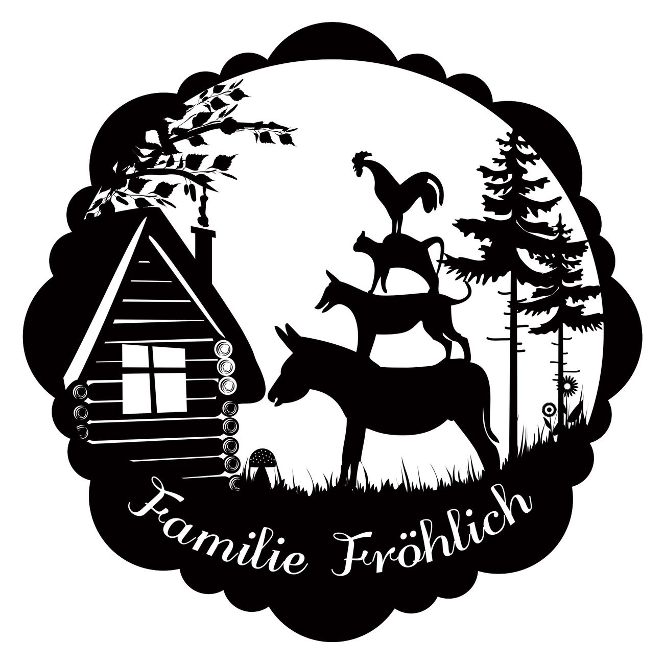 Briefkasten Selbstklebendes Namensschild Bremer Stadtmusikanten