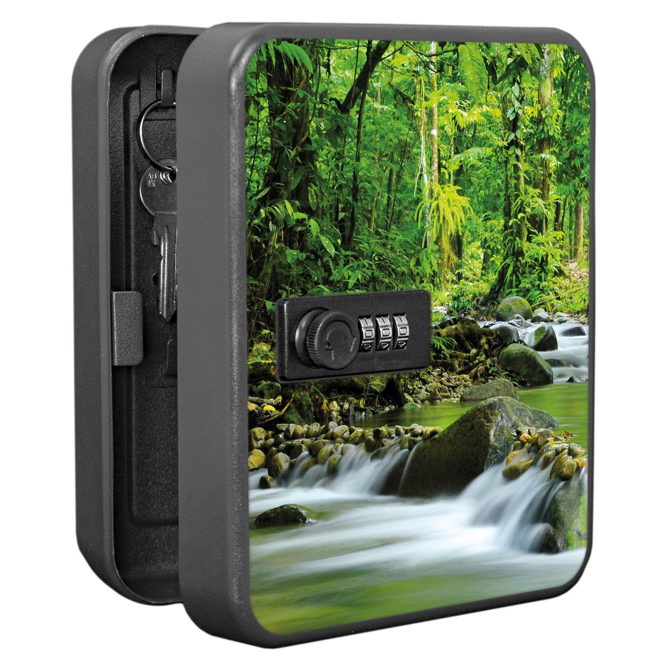 Schlüsselkasten abschließbar Motiv Rauschender Bach Klein