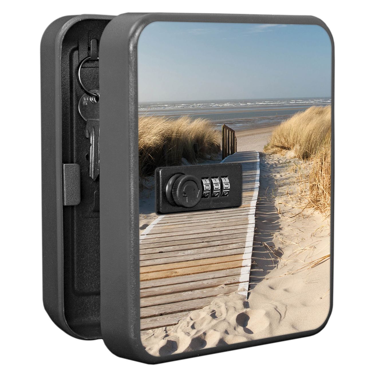 Schlüsselkasten abschließbar Motiv Dünen Klein