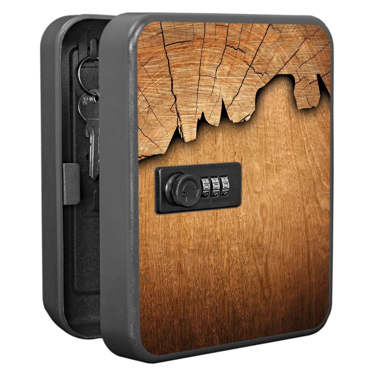 Schlüsselkasten abschließbar Motiv Holz Klein