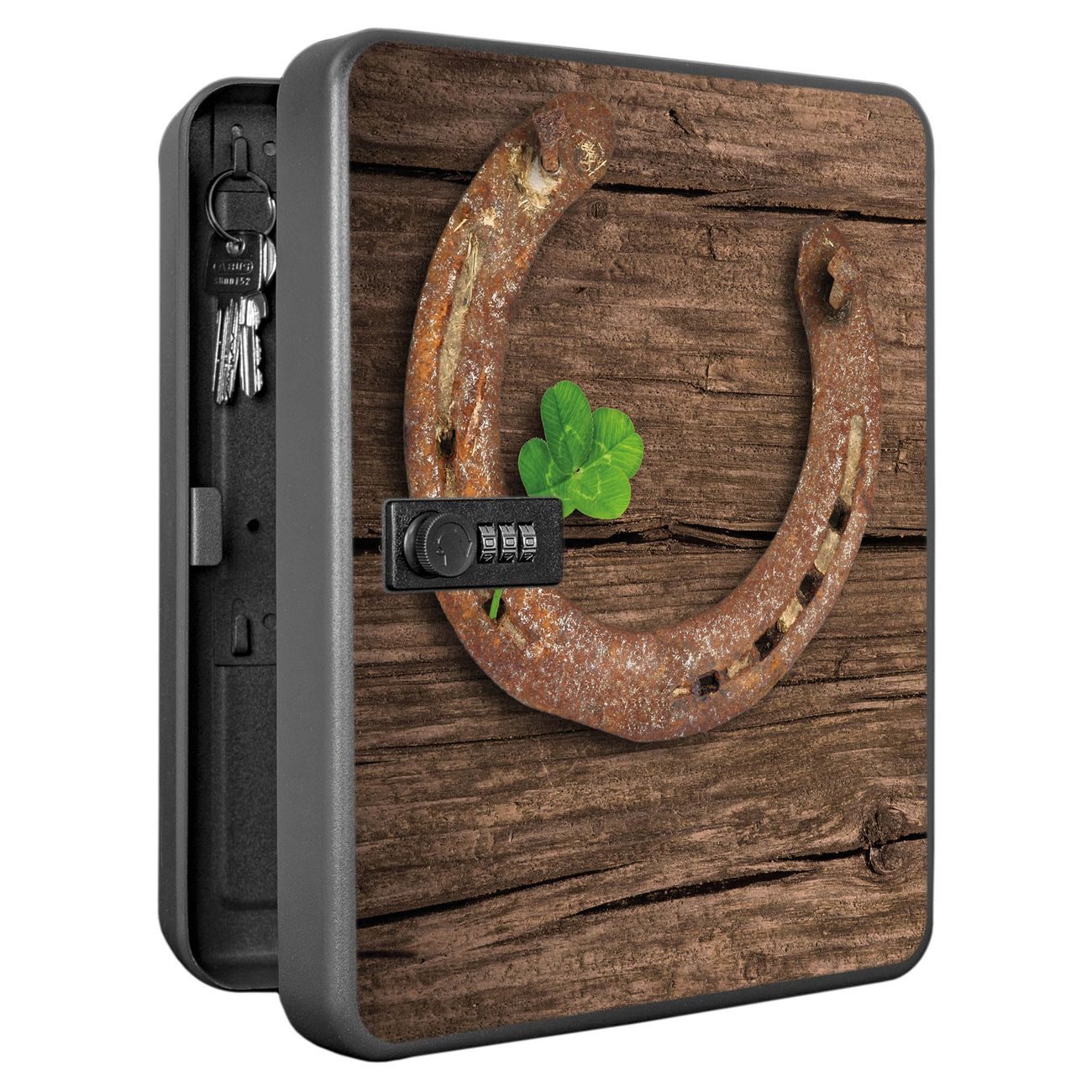 Schlüsselkasten abschließbar Motiv Doppeltes Glück Groß