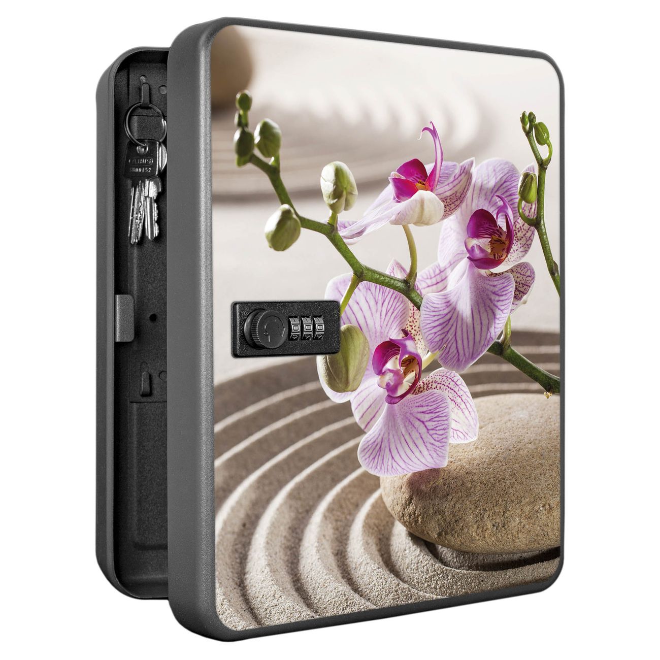 Schlüsselkasten abschließbar Motiv Zen Relax Groß