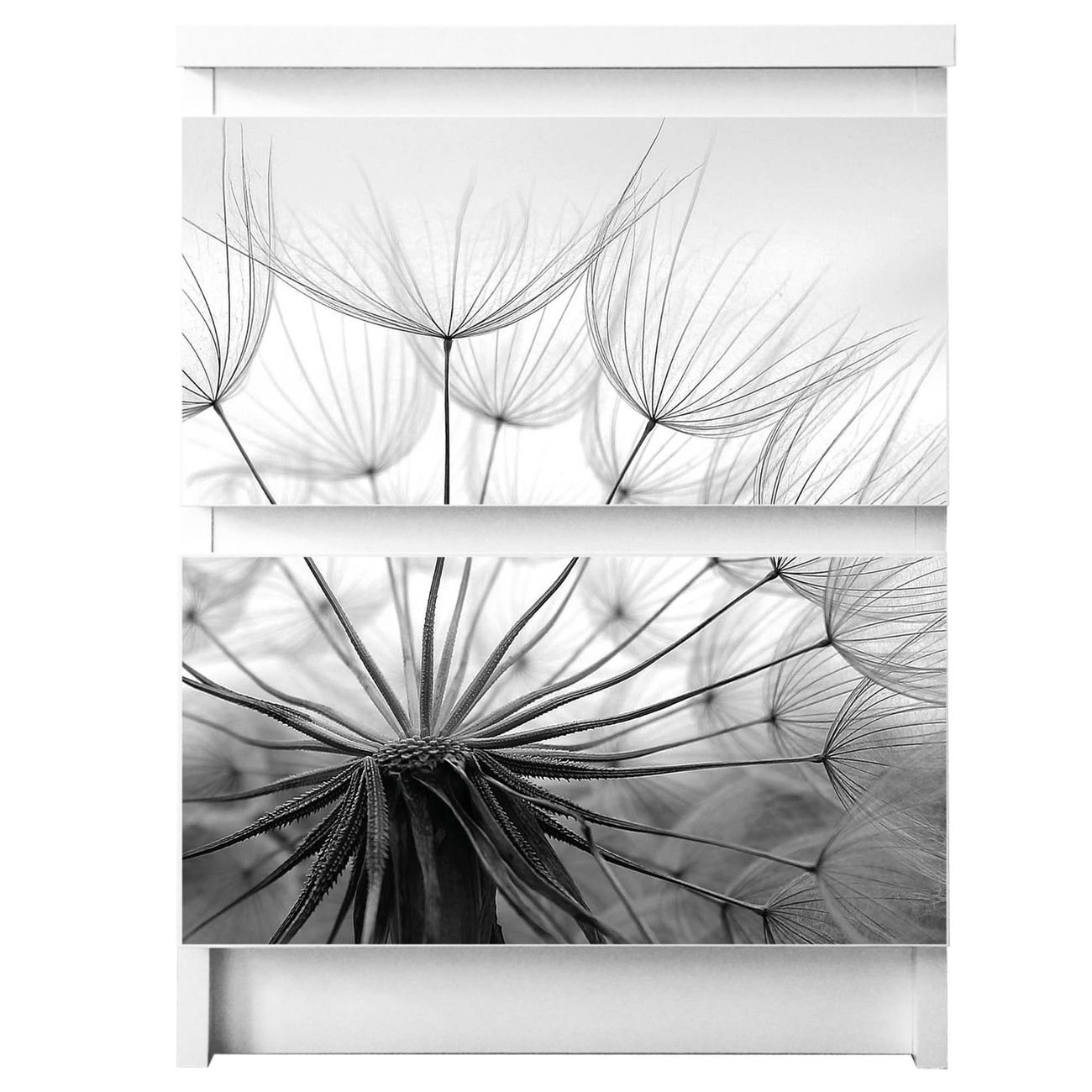 banjado selbstklebende Möbelfolie für IKEA MALM Kommode für 2 Schubladen Schubladen, Schrankfolien mit Motiv Ready For Takeoff, Möbelfolie Malm für Kinderzimmer