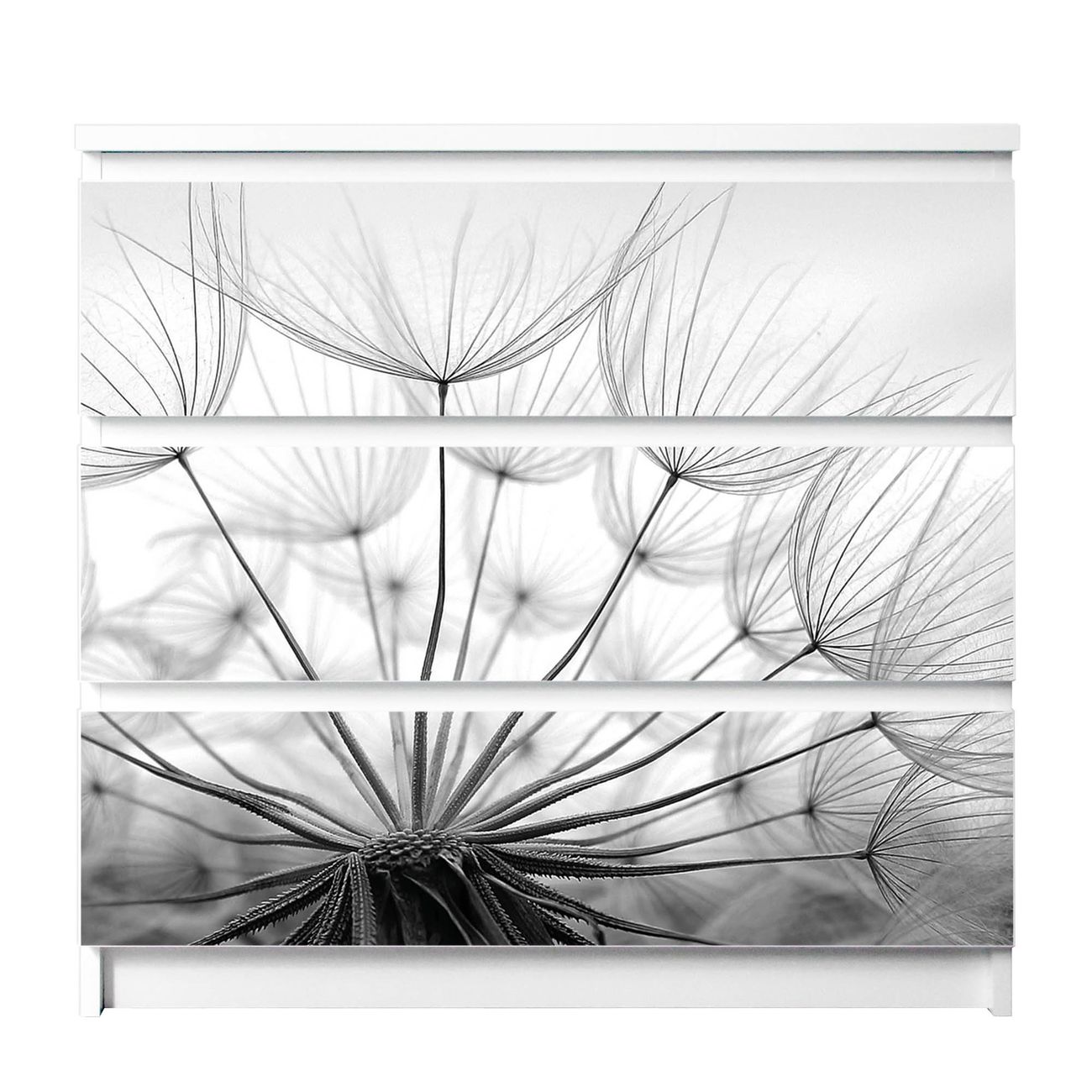 banjado selbstklebende Möbelfolie für IKEA MALM Kommode für 3 Schubladen Schubladen, Schrankfolien mit Motiv Ready For Takeoff, Möbelfolie Malm für Kinderzimmer