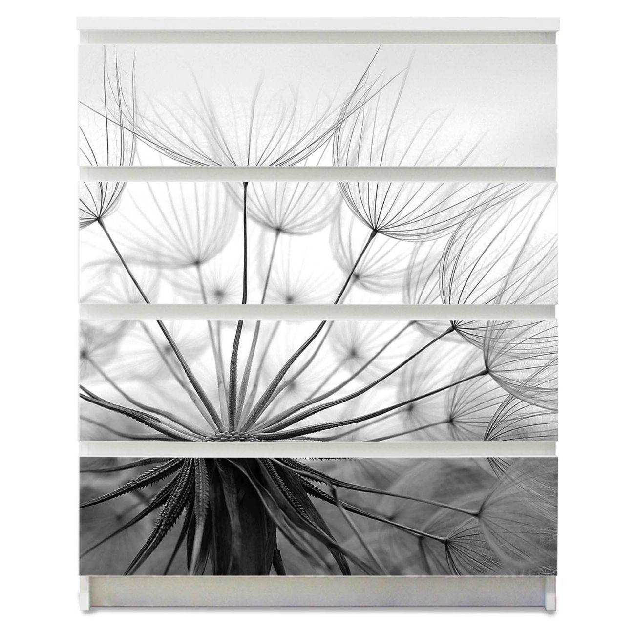 banjado selbstklebende Möbelfolie für IKEA MALM Kommode für 4 Schubladen Schubladen, Schrankfolien mit Motiv Ready For Takeoff, Möbelfolie Malm für Kinderzimmer