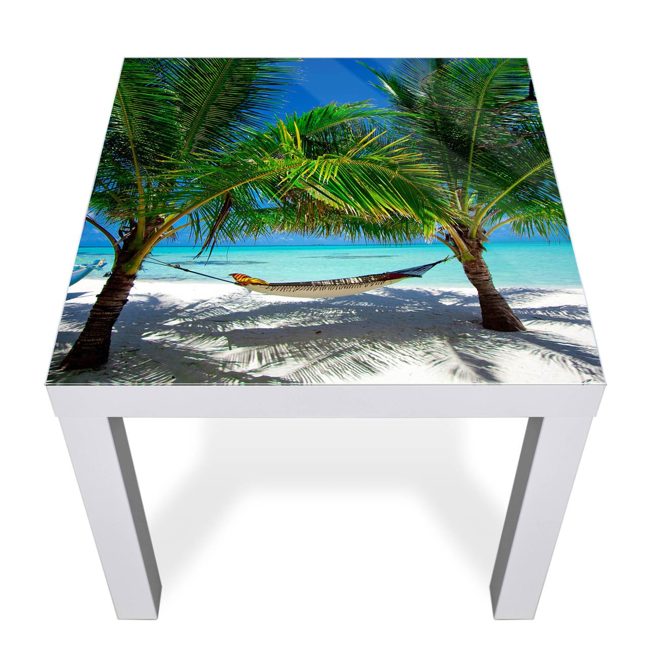 Glas Abdeckplatte IKEA LACK Strand