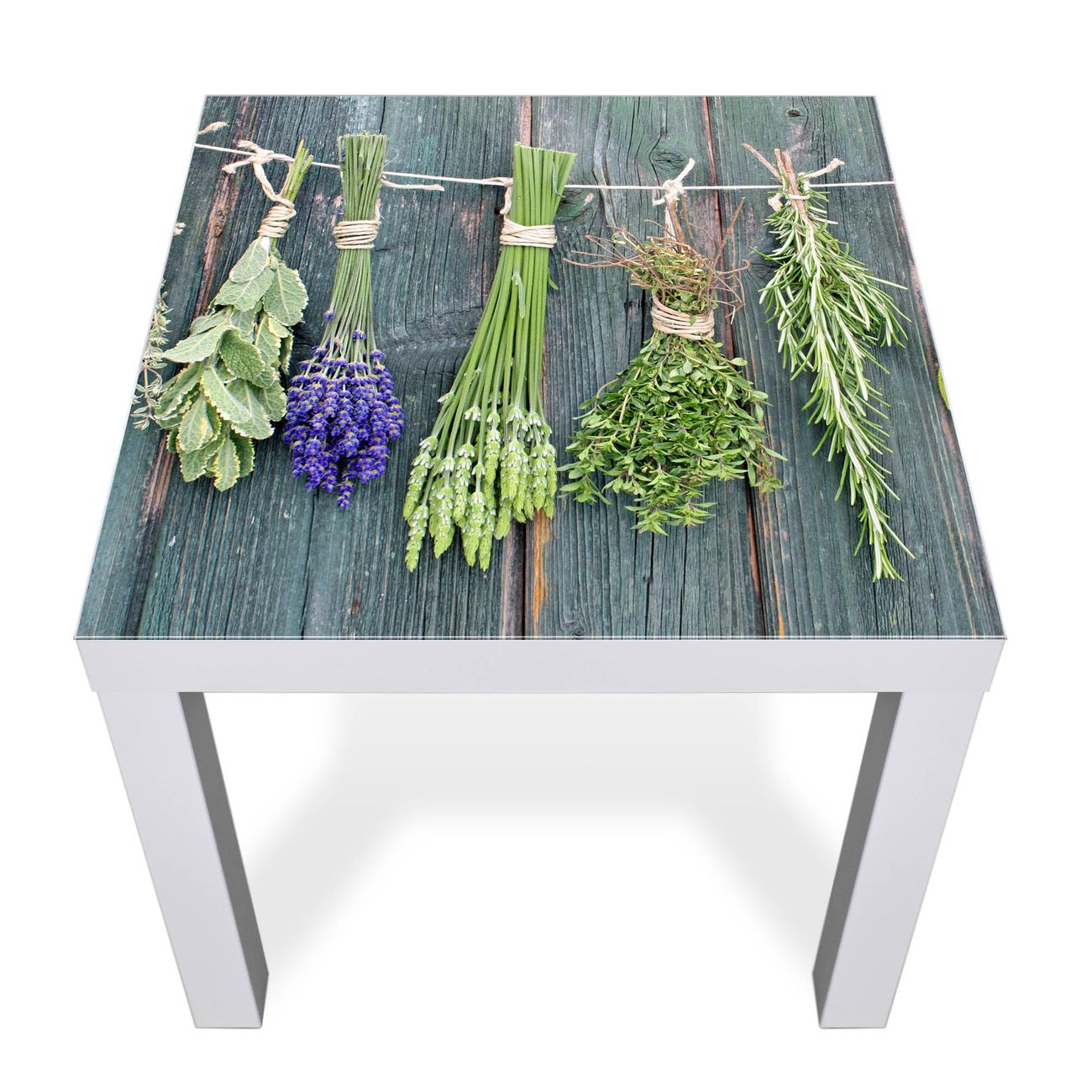 Glas Abdeckplatte IKEA LACK Acht Kräuter