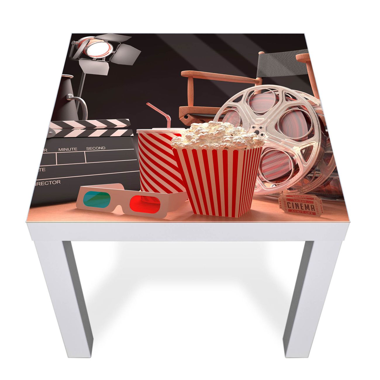 Glas Abdeckplatte IKEA LACK Kino