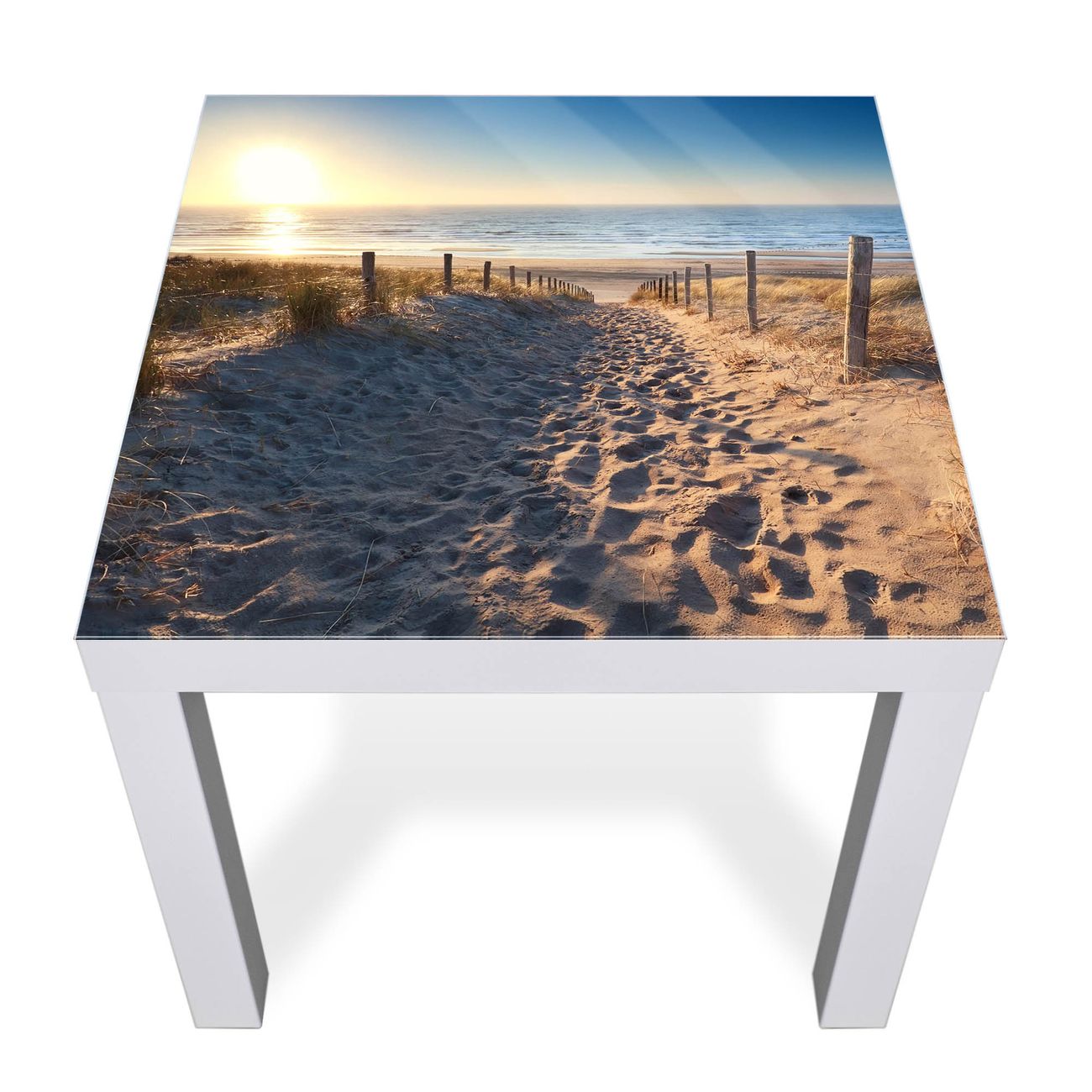 Glas Abdeckplatte IKEA LACK Nordseestrand