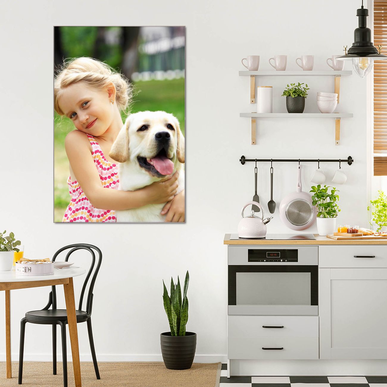 banjado Glas Wandbild 60 x 90 cm im Hochformat Eigenes Bild, hochwertig & farbbrilliant, rahmenlose & individuelle Aufhängung, 4mm starkes ESG Glas
