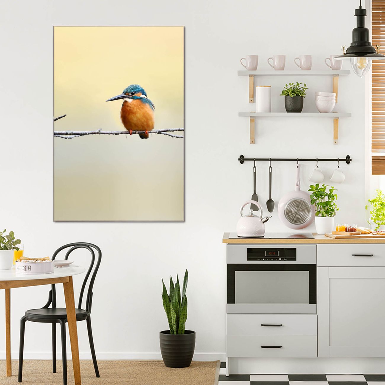 banjado Glas Wandbild 60 x 90 cm im Hochformat Pause, hochwertig & farbbrilliant, rahmenlose & individuelle Aufhängung, 4mm starkes ESG Glas