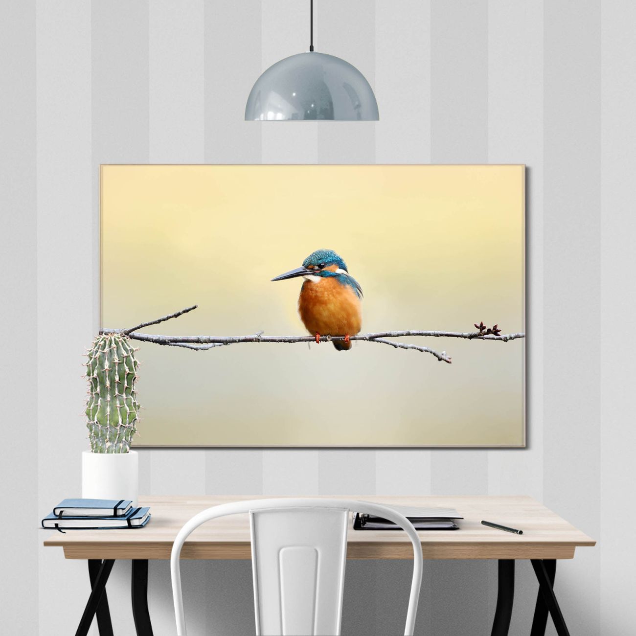 banjado Echtglas Wandbild 100 x 50 cm Pause im Querformat rahmenlose & individuelle Aufhängung, hochwertig & farbbrilliant, 4mm starkes ESG
