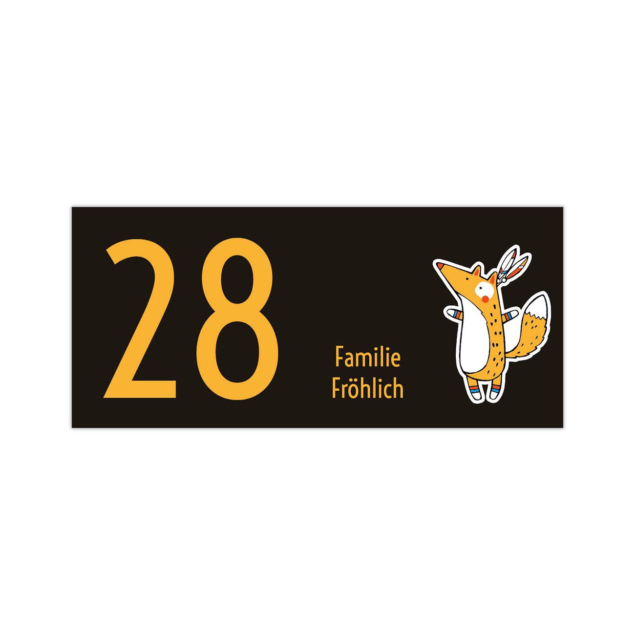 Briefkasten Selbstklebendes Namensschild Nils