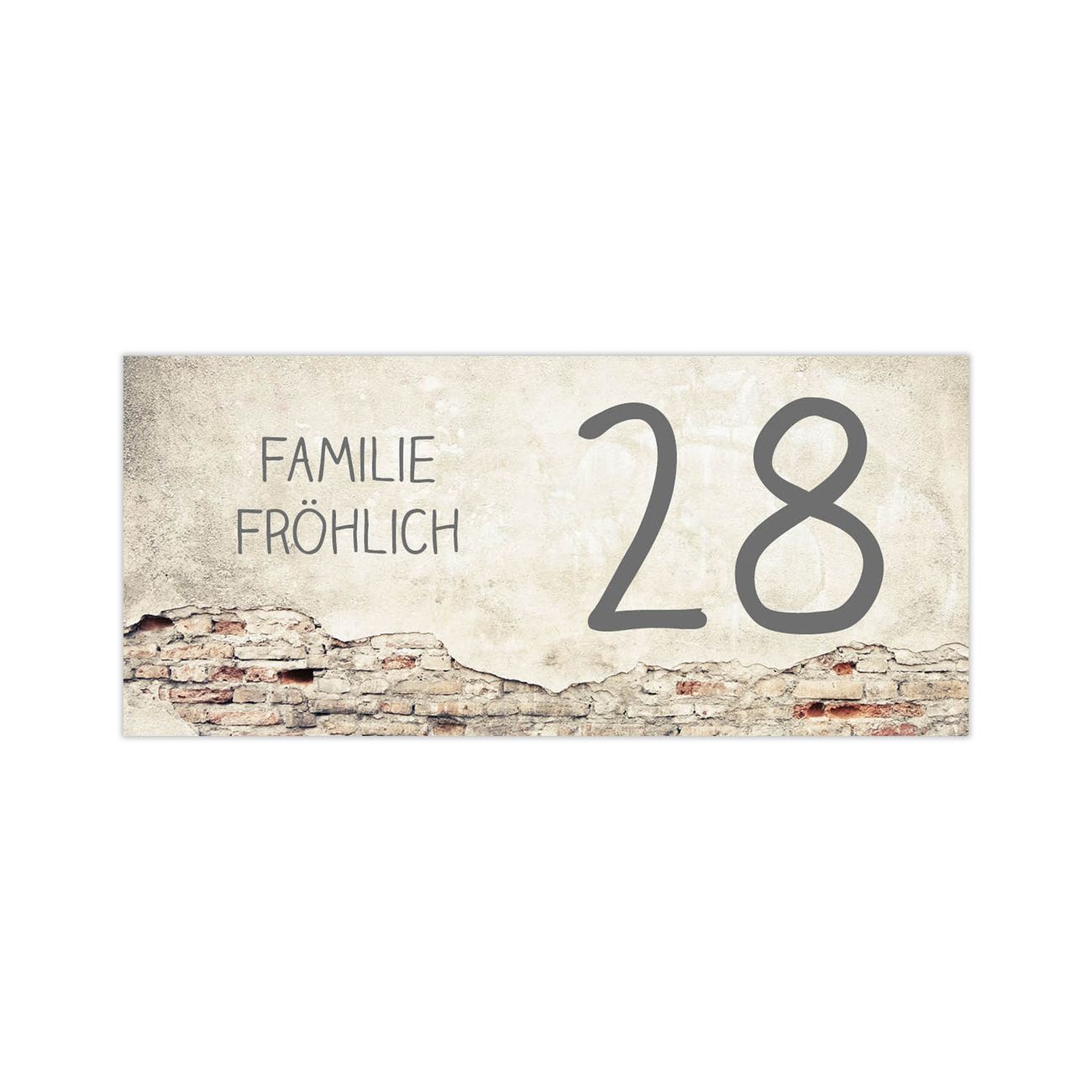 Briefkasten Selbstklebendes Namensschild Unter Putz