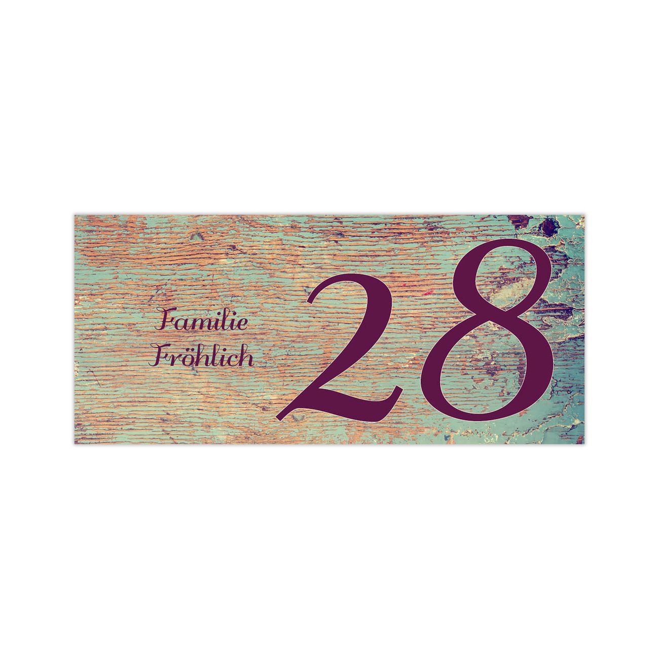 Briefkasten Selbstklebendes Namensschild Blumenpfücken